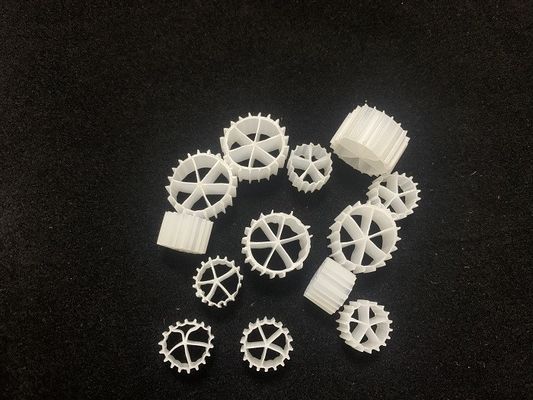 White 25X4mm Biological Moving Bed Filter Anaerobic
